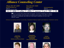 Tablet Screenshot of alliancecounselingcenter.com
